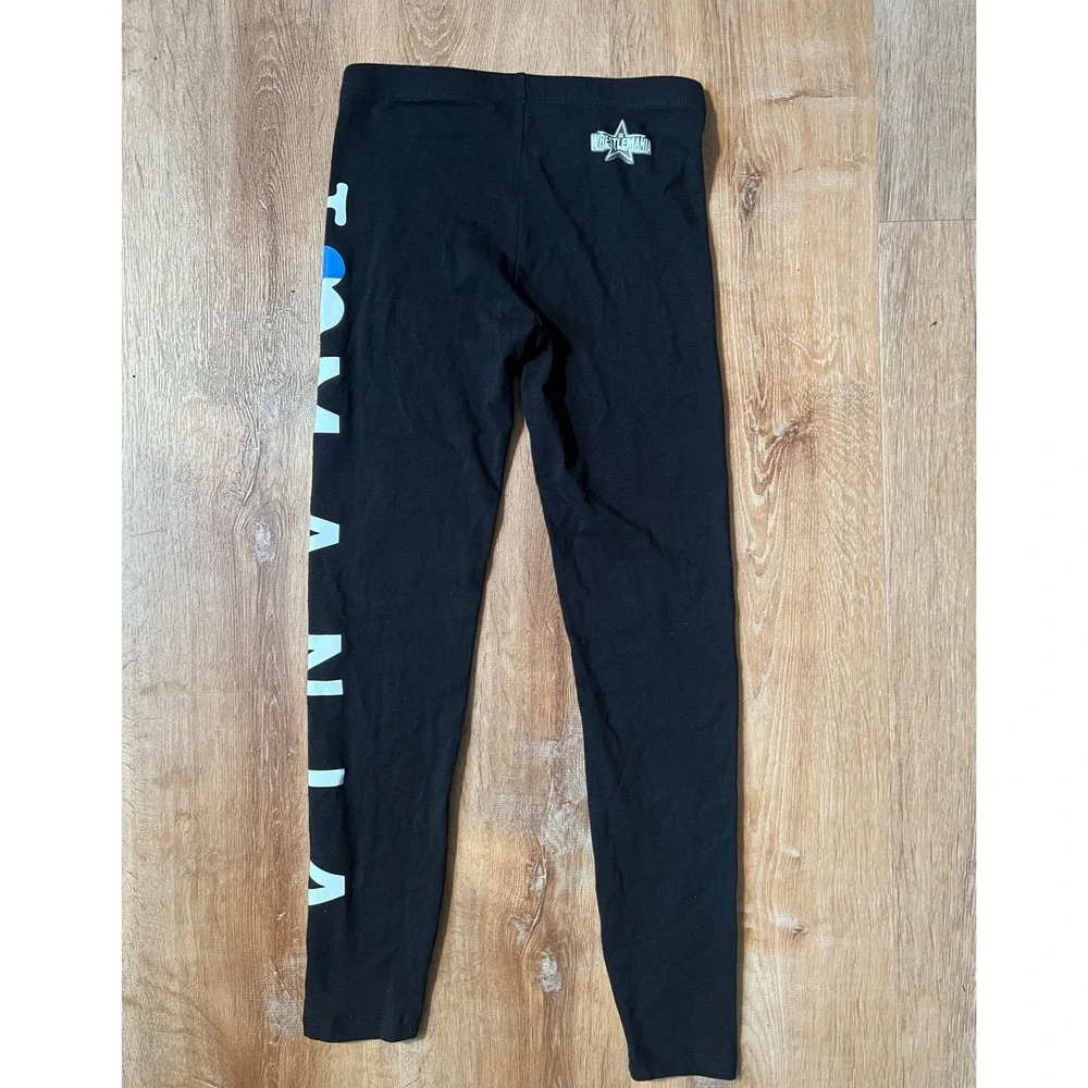 WWE WrestleMania 38 Dallas Texas Black Leggings Womens Size S - Picture 3 of 8